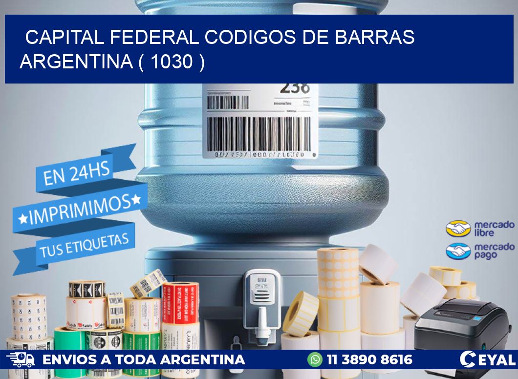 Capital federal codigos de barras argentina ( 1030 )