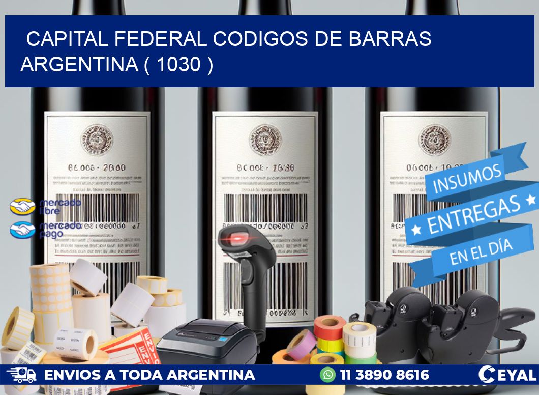 Capital federal codigos de barras argentina ( 1030 )