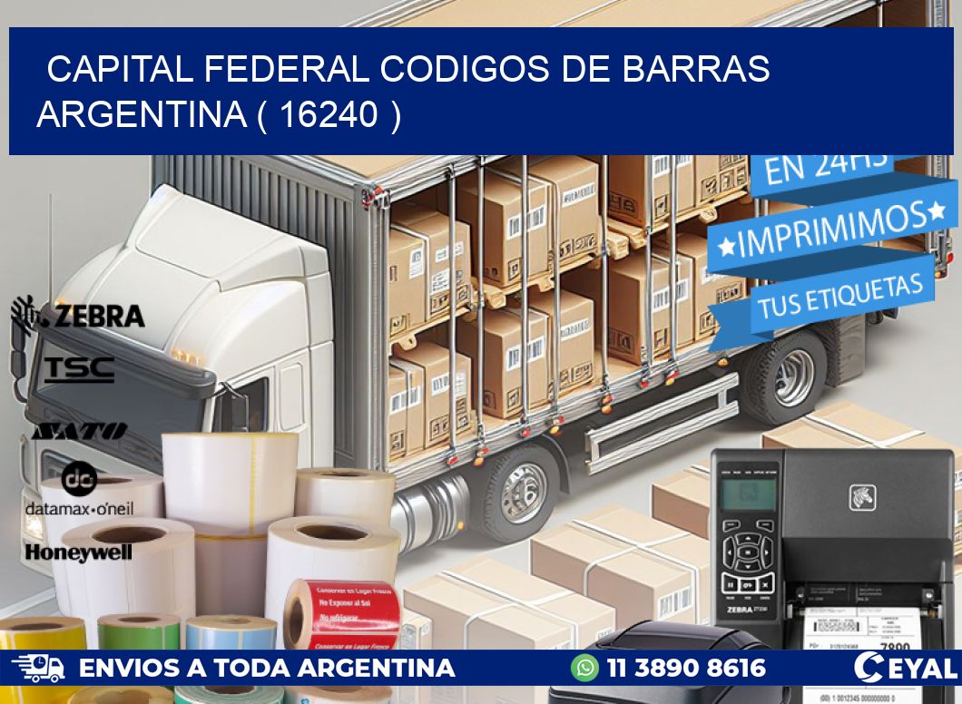 Capital federal codigos de barras argentina ( 16240 )
