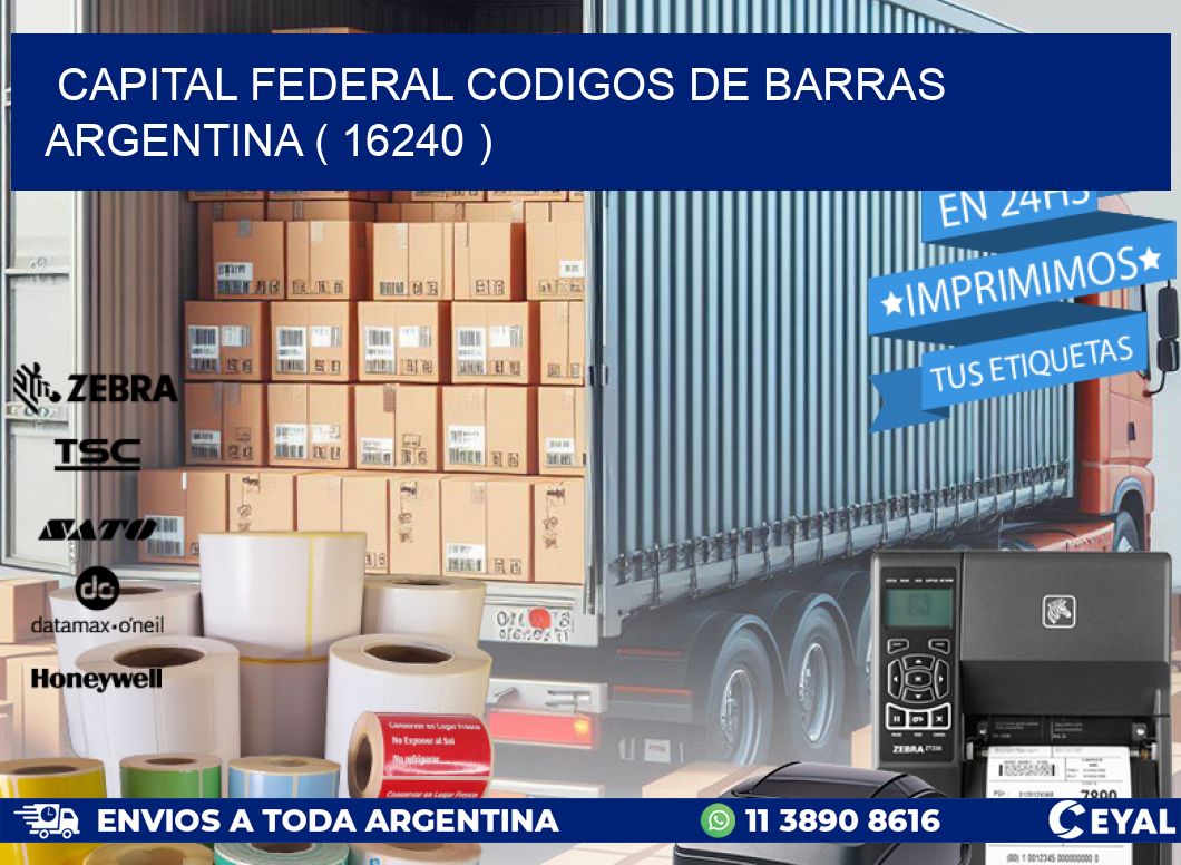Capital federal codigos de barras argentina ( 16240 )