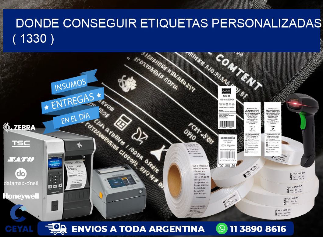 DONDE CONSEGUIR ETIQUETAS PERSONALIZADAS ( 1330 )