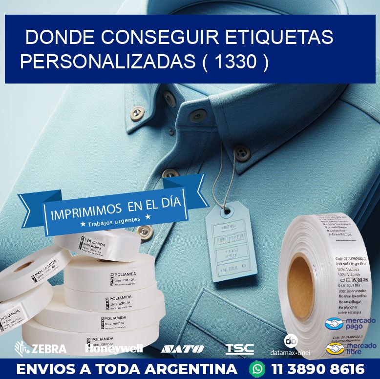 DONDE CONSEGUIR ETIQUETAS PERSONALIZADAS ( 1330 )