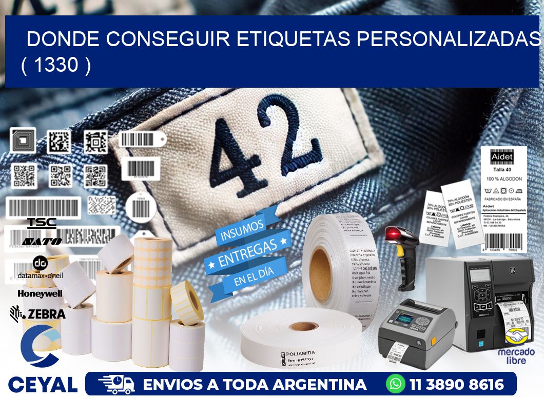 DONDE CONSEGUIR ETIQUETAS PERSONALIZADAS ( 1330 )