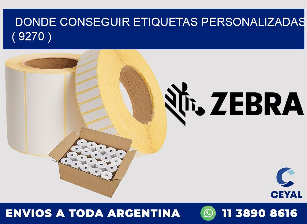 DONDE CONSEGUIR ETIQUETAS PERSONALIZADAS ( 9270 )