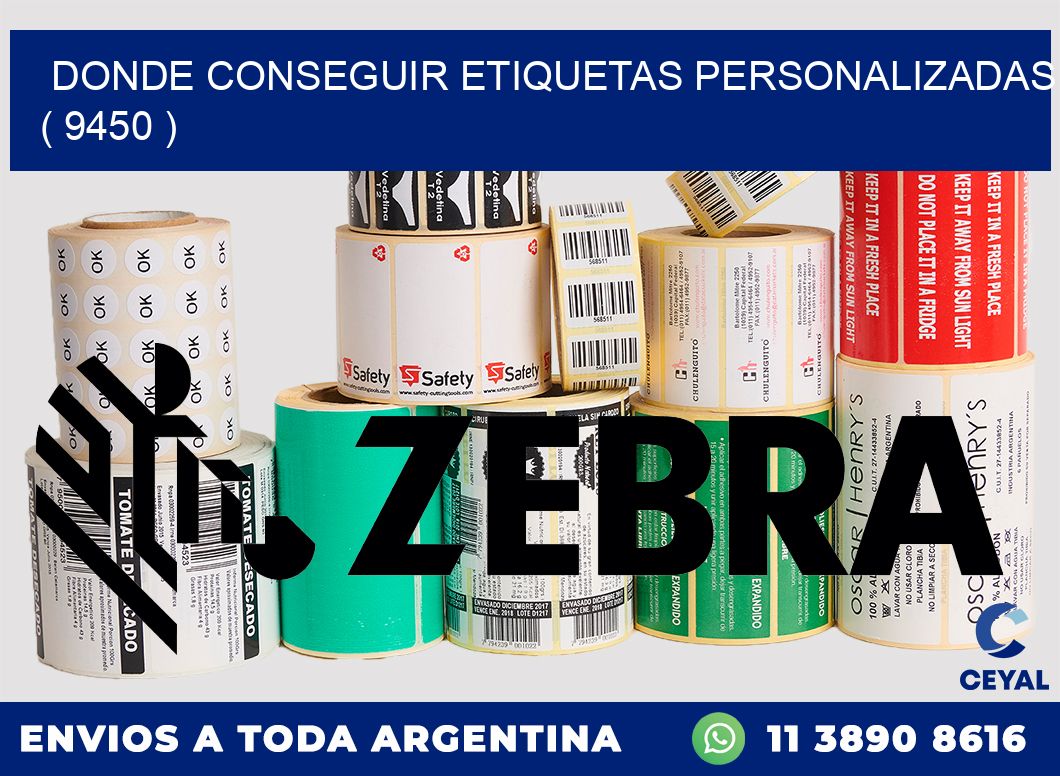 DONDE CONSEGUIR ETIQUETAS PERSONALIZADAS ( 9450 )