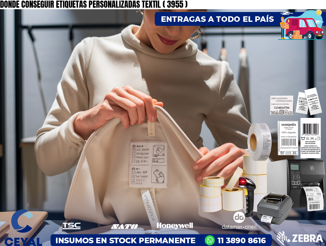 DONDE CONSEGUIR ETIQUETAS PERSONALIZADAS TEXTIL ( 3955 )