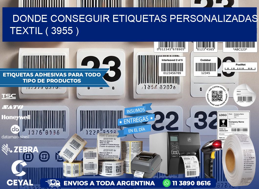 DONDE CONSEGUIR ETIQUETAS PERSONALIZADAS TEXTIL ( 3955 )