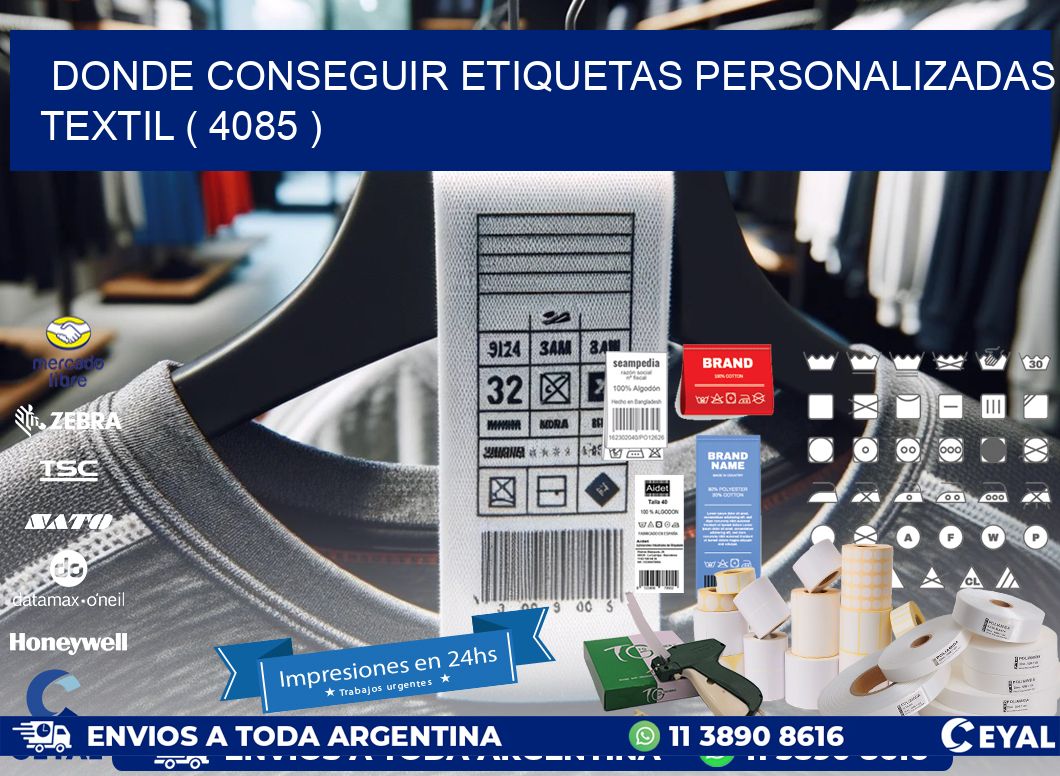 DONDE CONSEGUIR ETIQUETAS PERSONALIZADAS TEXTIL ( 4085 )