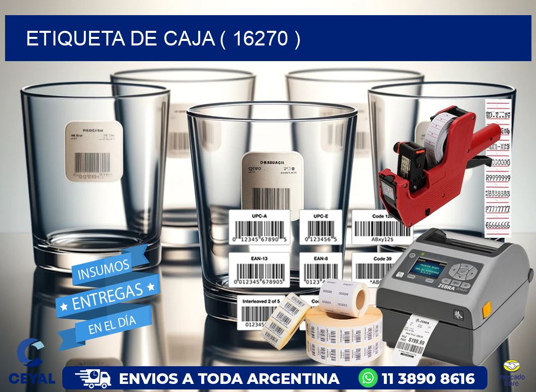 ETIQUETA DE CAJA ( 16270 )