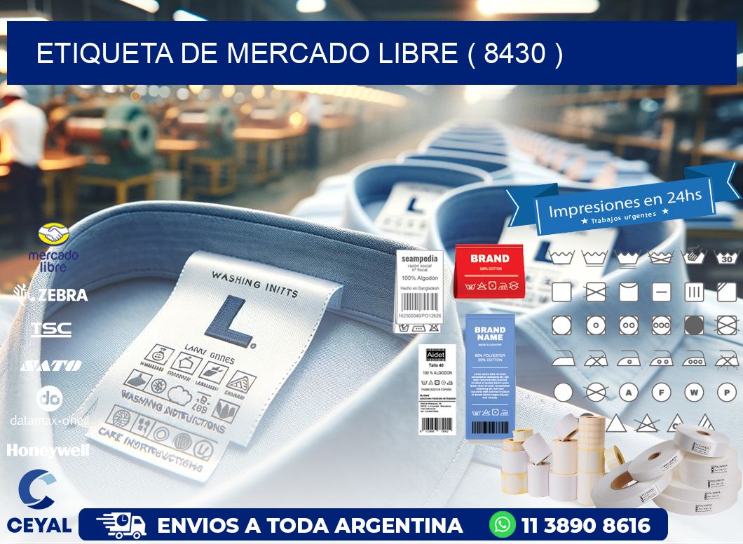 ETIQUETA DE MERCADO LIBRE ( 8430 )
