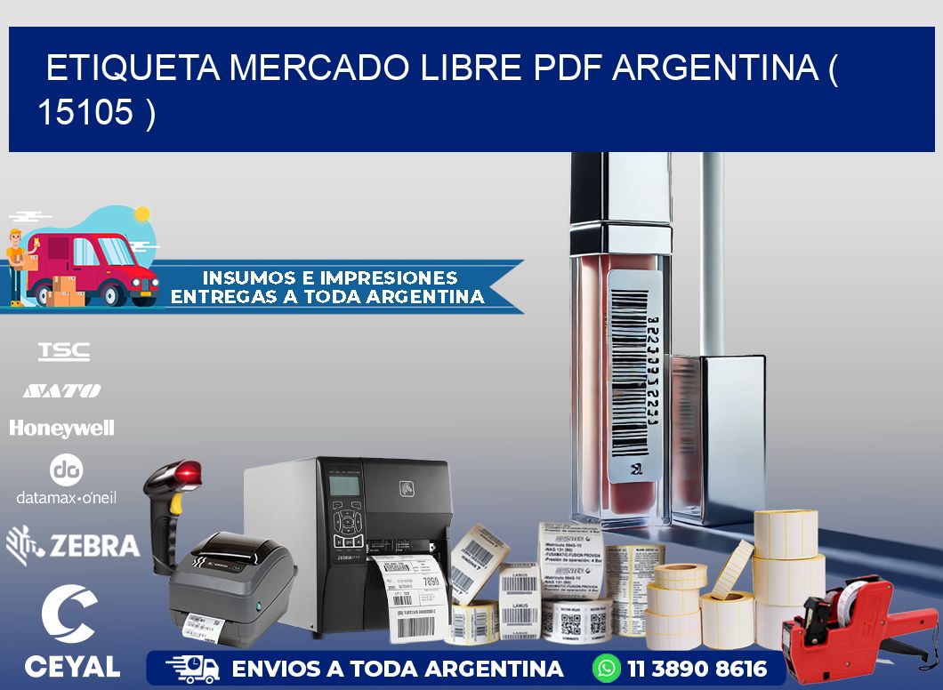 ETIQUETA MERCADO LIBRE PDF ARGENTINA ( 15105 )