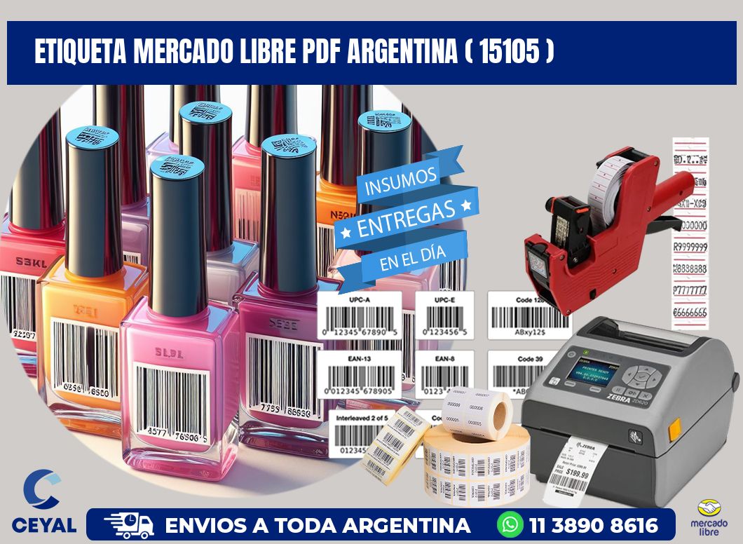 ETIQUETA MERCADO LIBRE PDF ARGENTINA ( 15105 )