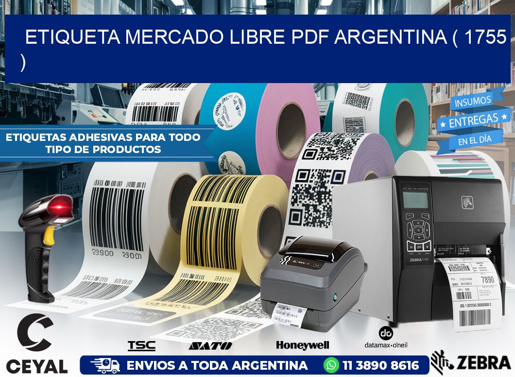 ETIQUETA MERCADO LIBRE PDF ARGENTINA ( 1755 )