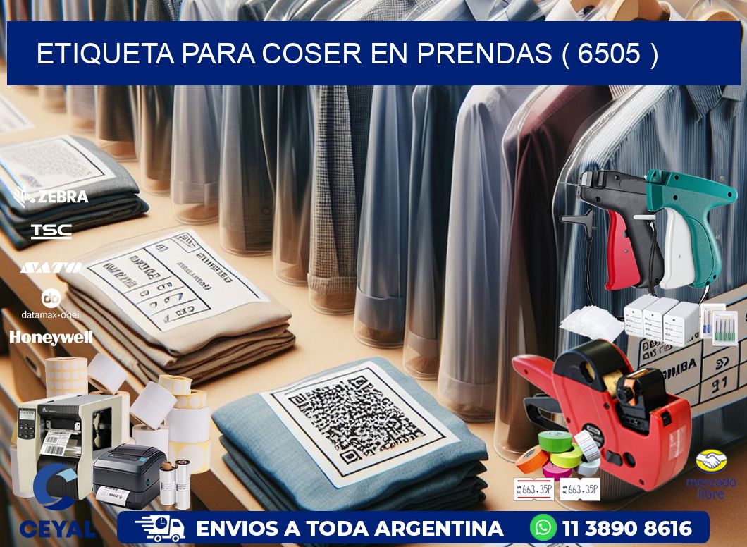 ETIQUETA PARA COSER EN PRENDAS ( 6505 )