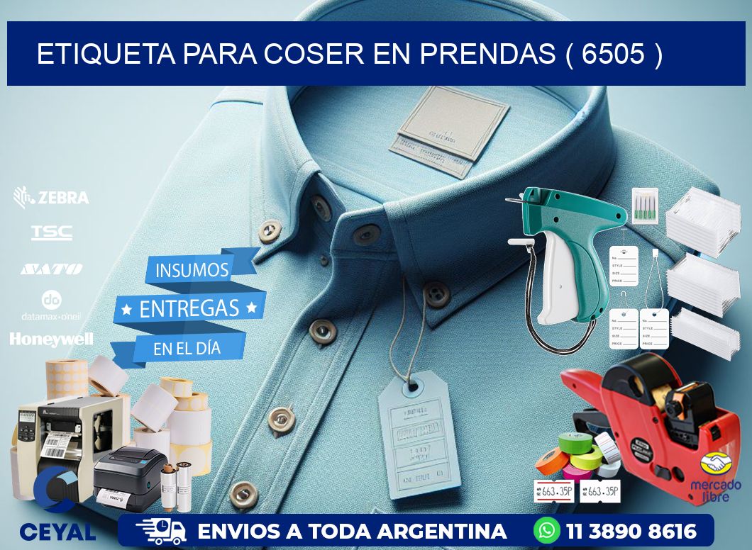 ETIQUETA PARA COSER EN PRENDAS ( 6505 )