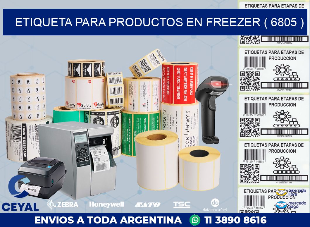 ETIQUETA PARA PRODUCTOS EN FREEZER ( 6805 )