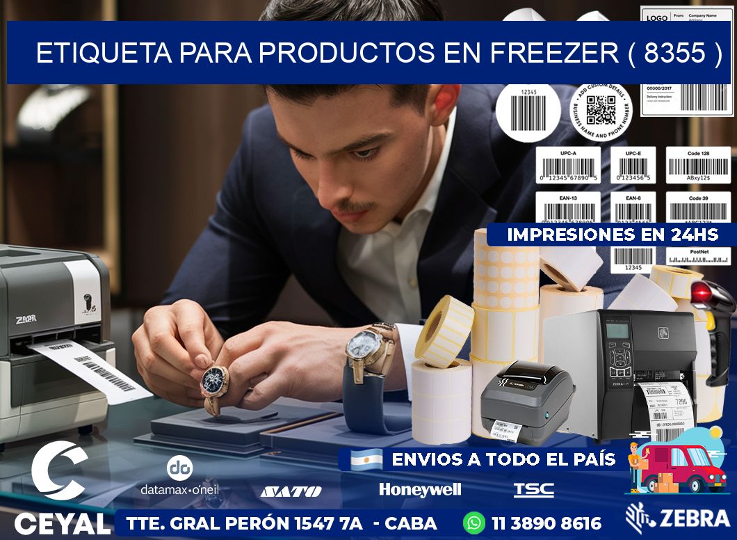 ETIQUETA PARA PRODUCTOS EN FREEZER ( 8355 )