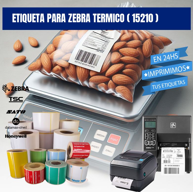 ETIQUETA PARA ZEBRA TERMICO ( 15210 )