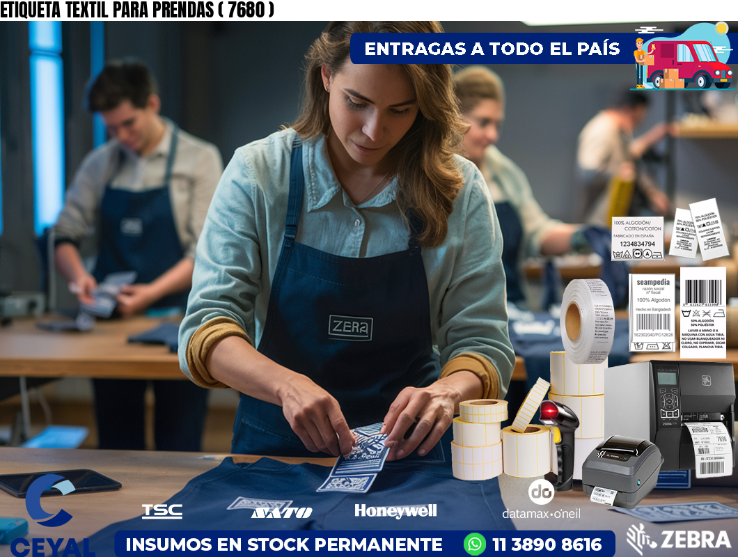 ETIQUETA TEXTIL PARA PRENDAS ( 7680 )