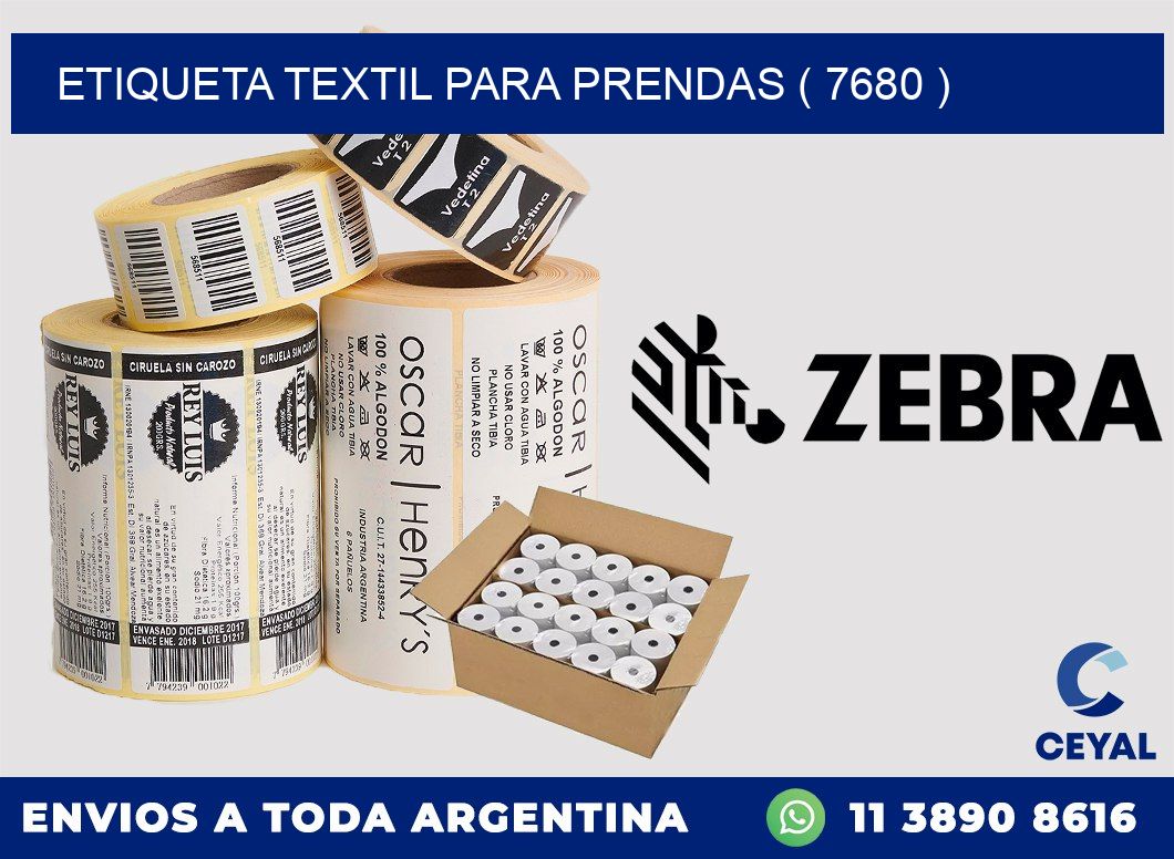 ETIQUETA TEXTIL PARA PRENDAS ( 7680 )