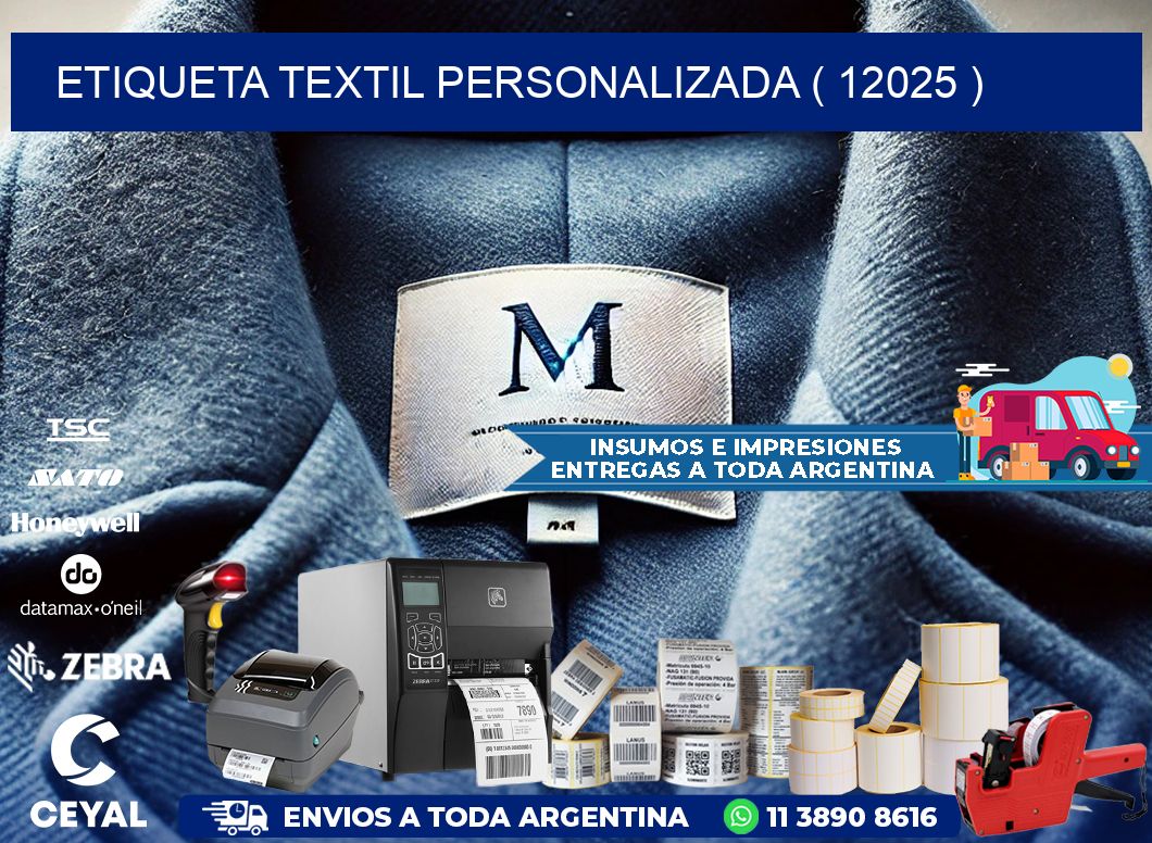 ETIQUETA TEXTIL PERSONALIZADA ( 12025 )