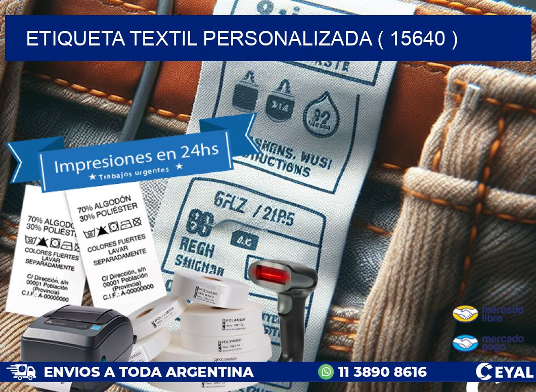 ETIQUETA TEXTIL PERSONALIZADA ( 15640 )