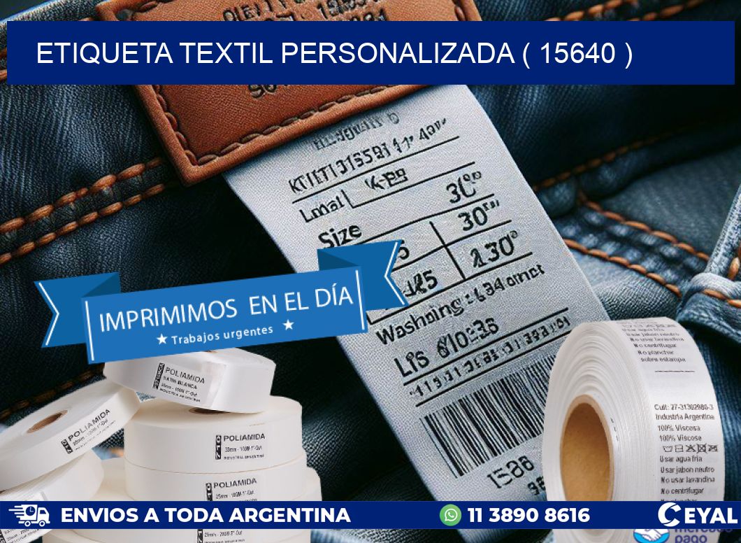 ETIQUETA TEXTIL PERSONALIZADA ( 15640 )