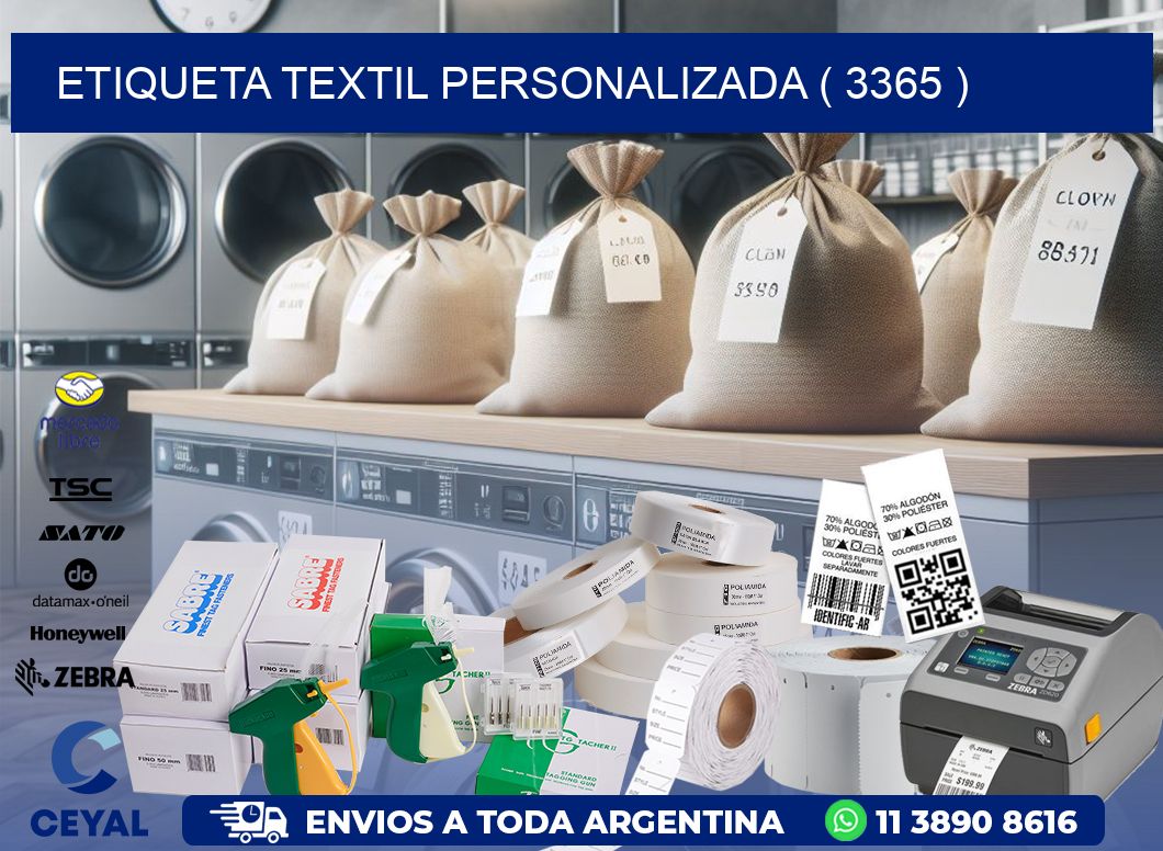 ETIQUETA TEXTIL PERSONALIZADA ( 3365 )