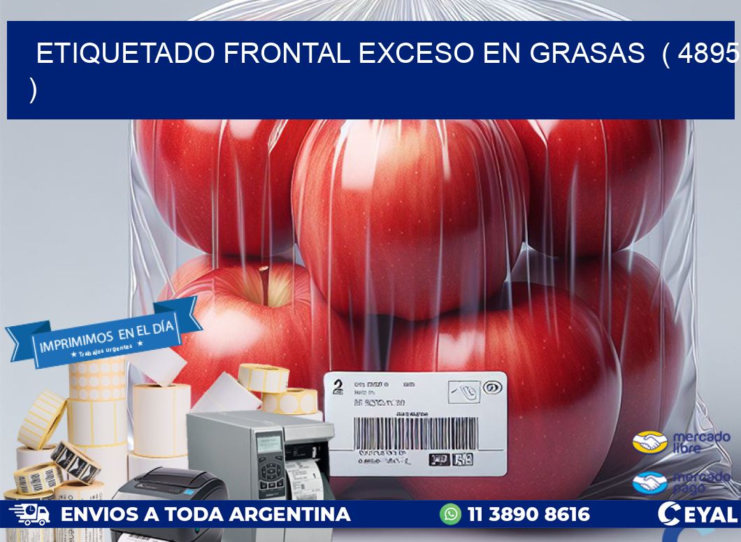 ETIQUETADO FRONTAL EXCESO EN GRASAS  ( 4895 )