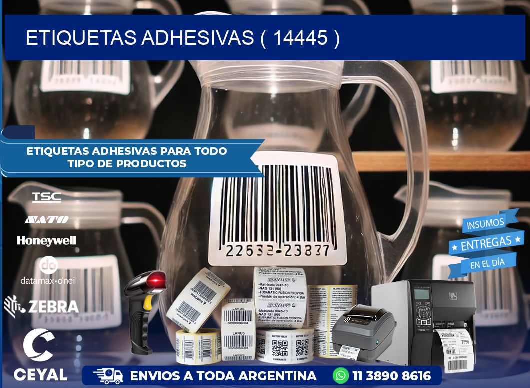 ETIQUETAS ADHESIVAS ( 14445 )