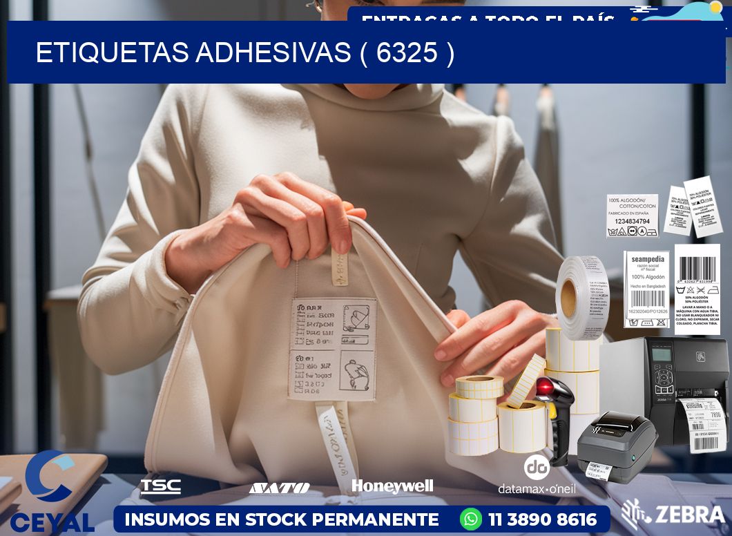 ETIQUETAS ADHESIVAS ( 6325 )