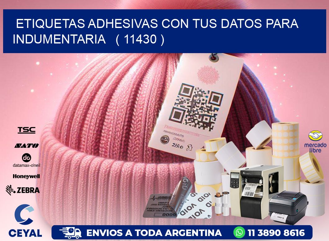 ETIQUETAS ADHESIVAS CON TUS DATOS PARA INDUMENTARIA   ( 11430 )