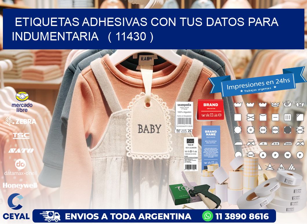 ETIQUETAS ADHESIVAS CON TUS DATOS PARA INDUMENTARIA   ( 11430 )