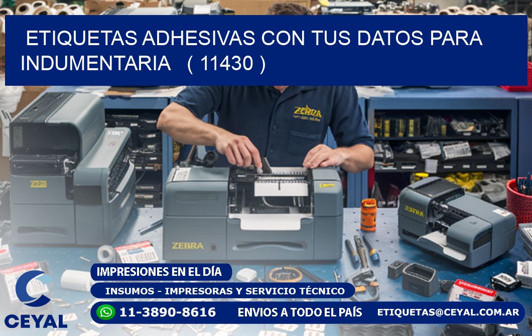 ETIQUETAS ADHESIVAS CON TUS DATOS PARA INDUMENTARIA   ( 11430 )