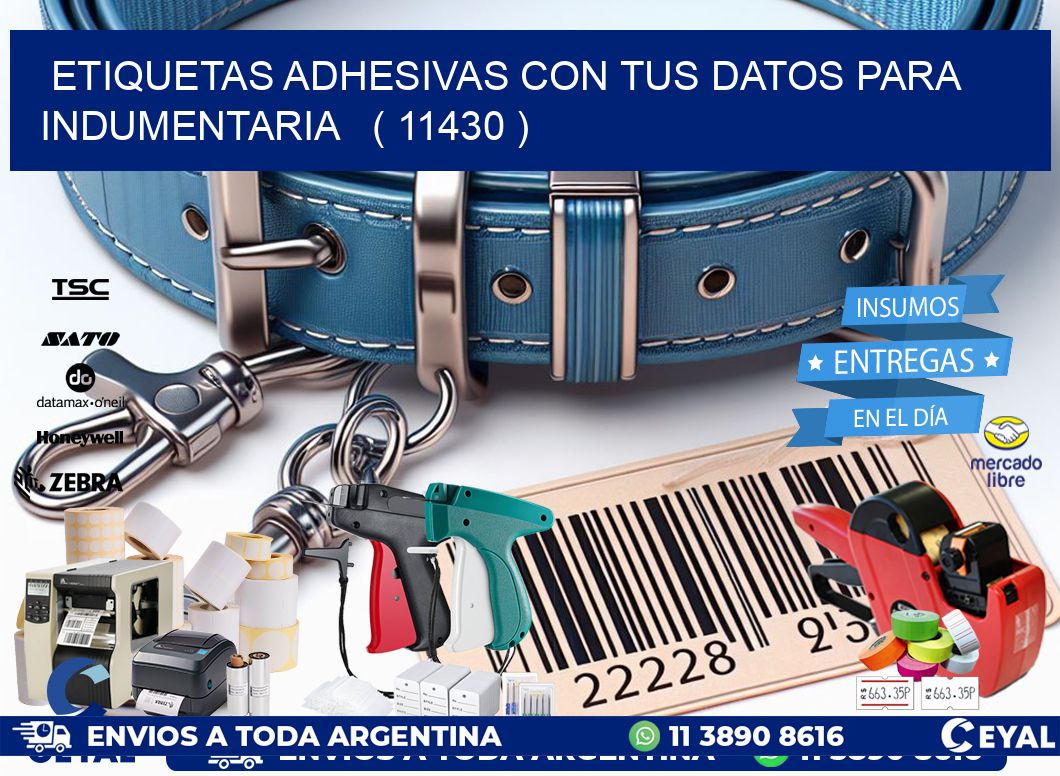ETIQUETAS ADHESIVAS CON TUS DATOS PARA INDUMENTARIA   ( 11430 )