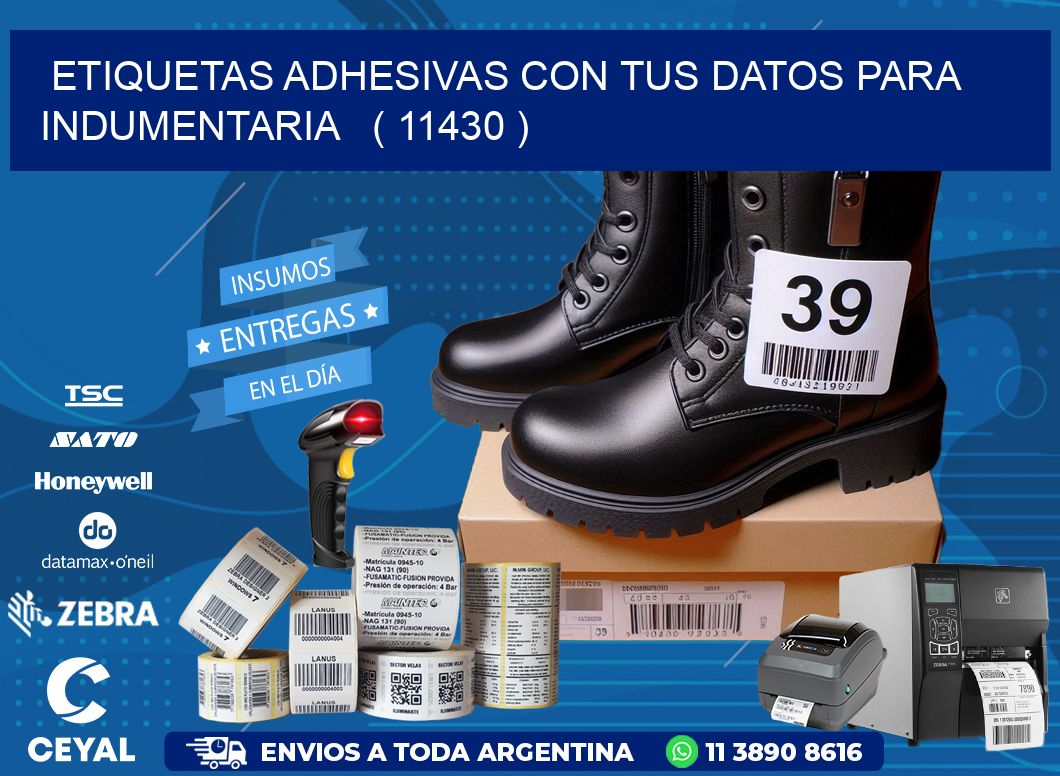 ETIQUETAS ADHESIVAS CON TUS DATOS PARA INDUMENTARIA   ( 11430 )