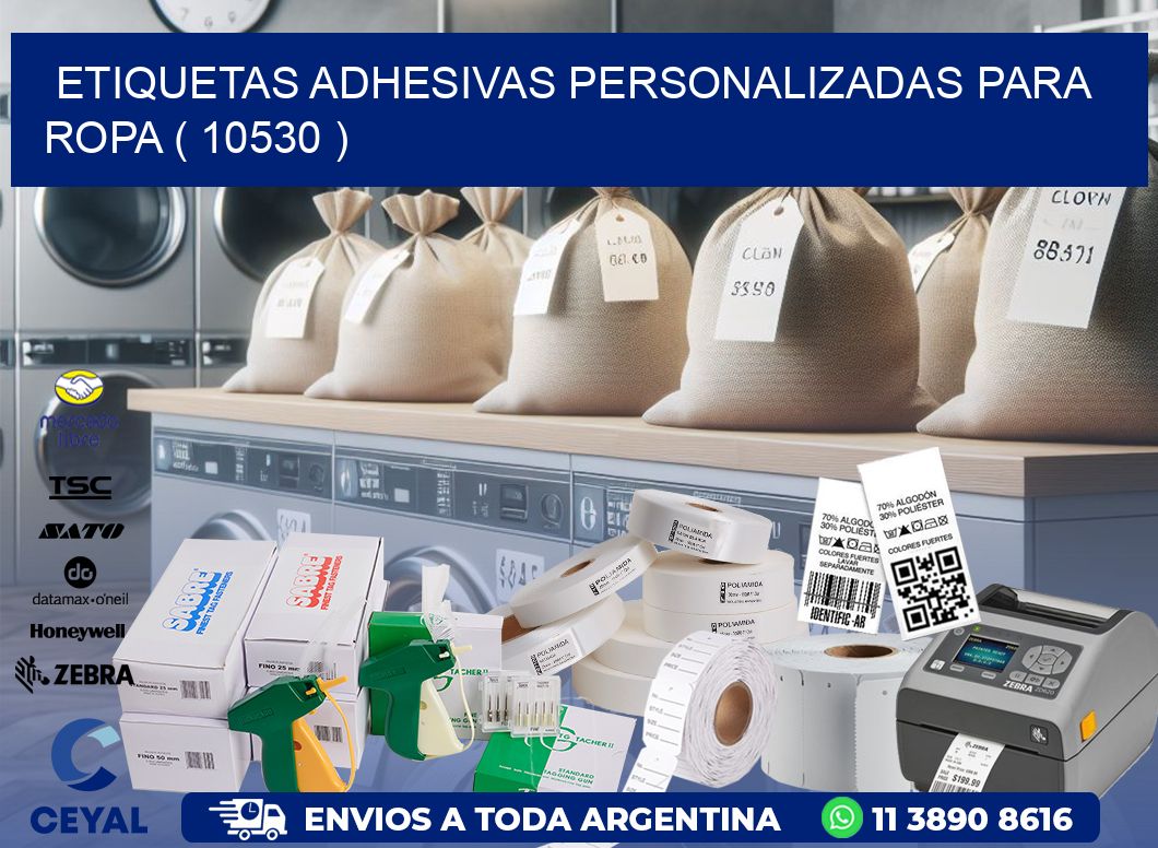 ETIQUETAS ADHESIVAS PERSONALIZADAS PARA ROPA ( 10530 )