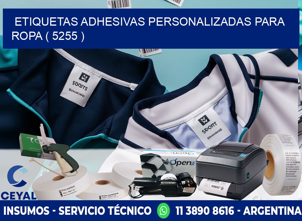 ETIQUETAS ADHESIVAS PERSONALIZADAS PARA ROPA ( 5255 )