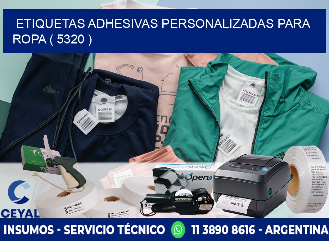 ETIQUETAS ADHESIVAS PERSONALIZADAS PARA ROPA ( 5320 )