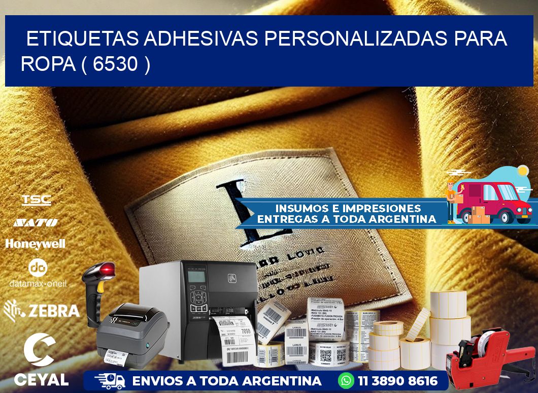 ETIQUETAS ADHESIVAS PERSONALIZADAS PARA ROPA ( 6530 )