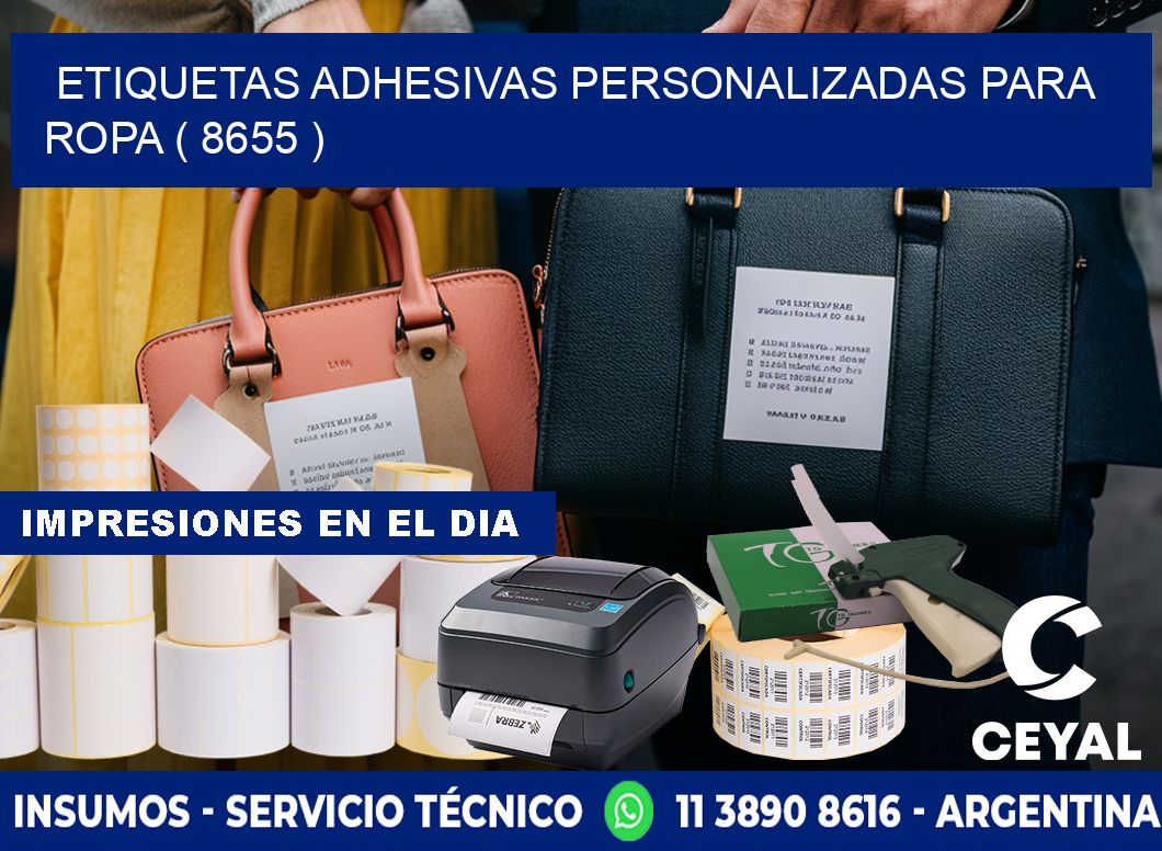 ETIQUETAS ADHESIVAS PERSONALIZADAS PARA ROPA ( 8655 )