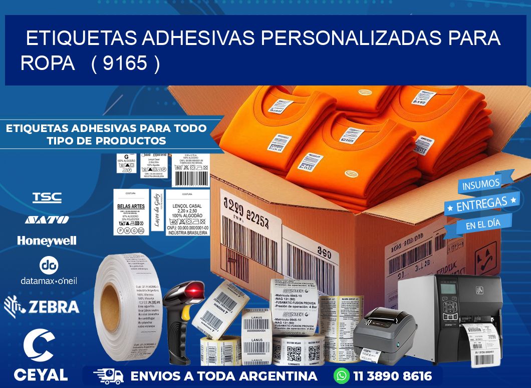 ETIQUETAS ADHESIVAS PERSONALIZADAS PARA ROPA   ( 9165 )