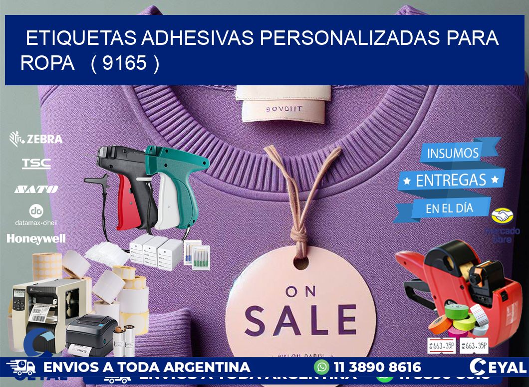 ETIQUETAS ADHESIVAS PERSONALIZADAS PARA ROPA   ( 9165 )