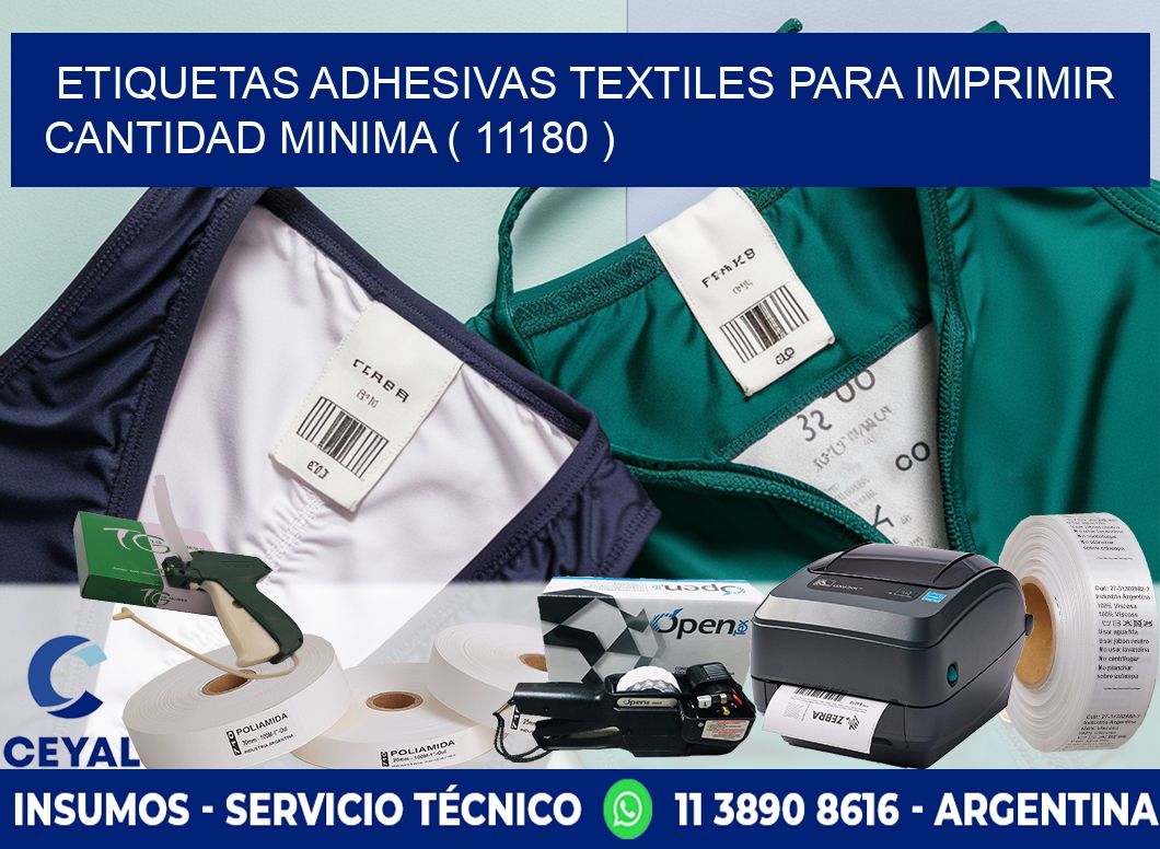 ETIQUETAS ADHESIVAS TEXTILES PARA IMPRIMIR CANTIDAD MINIMA ( 11180 )