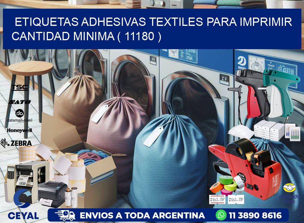 ETIQUETAS ADHESIVAS TEXTILES PARA IMPRIMIR CANTIDAD MINIMA ( 11180 )