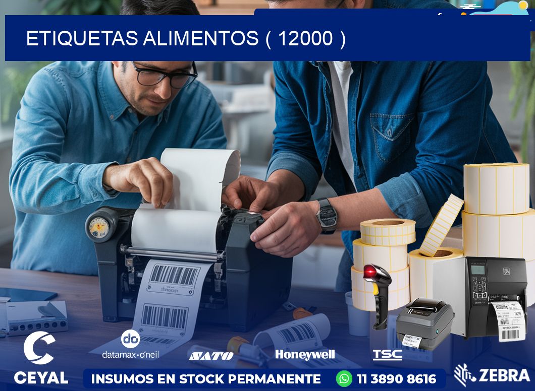 ETIQUETAS ALIMENTOS ( 12000 )