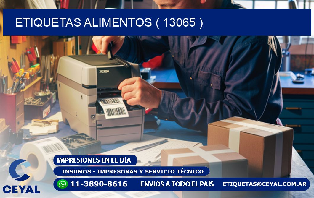 ETIQUETAS ALIMENTOS ( 13065 )