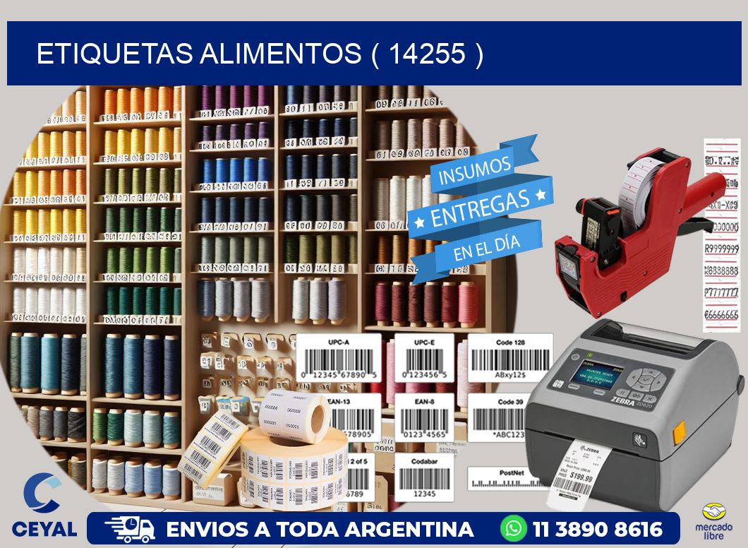 ETIQUETAS ALIMENTOS ( 14255 )