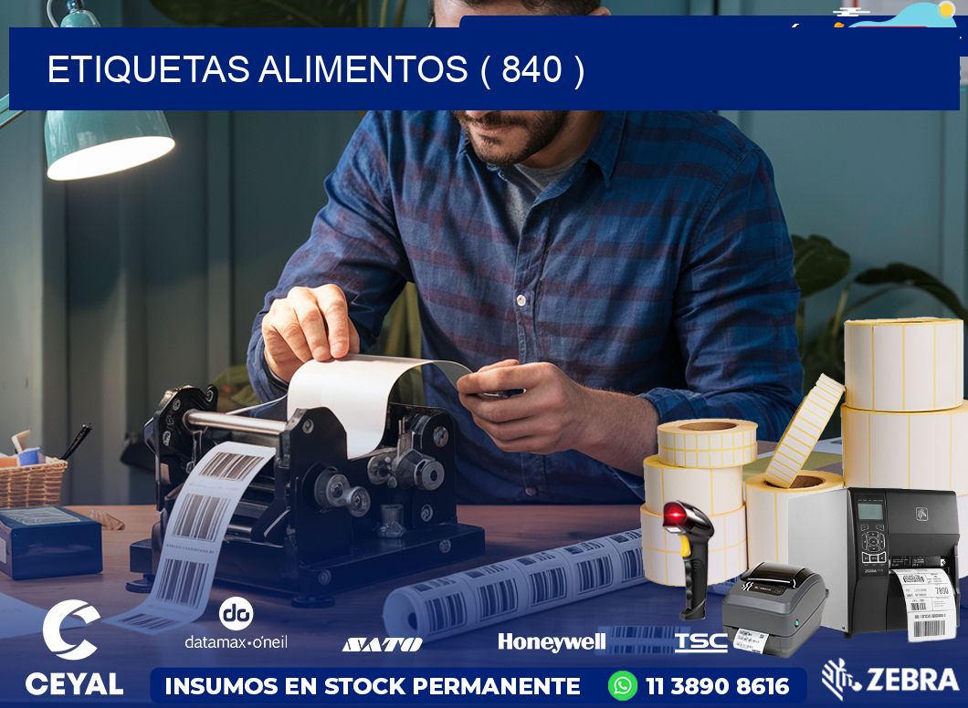 ETIQUETAS ALIMENTOS ( 840 )