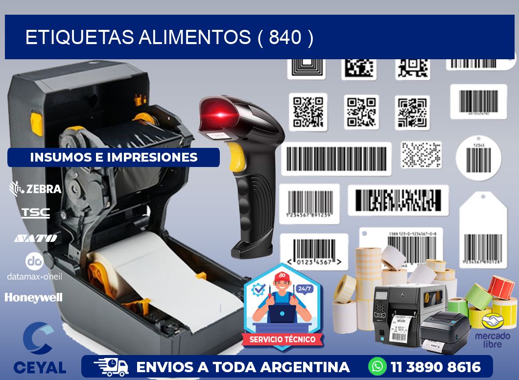 ETIQUETAS ALIMENTOS ( 840 )